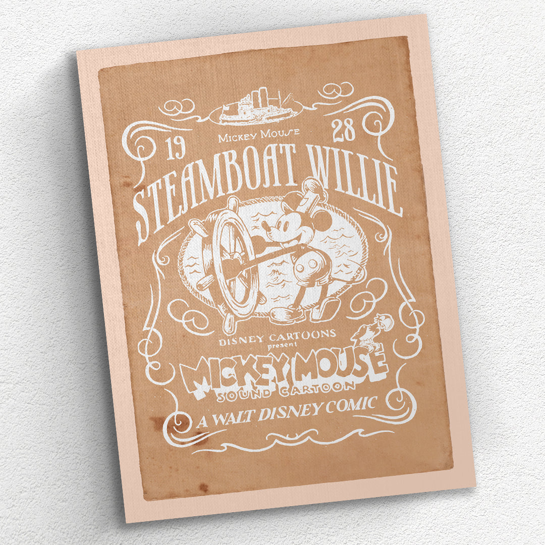 Steamboat Willie Rugged Premium Canvas