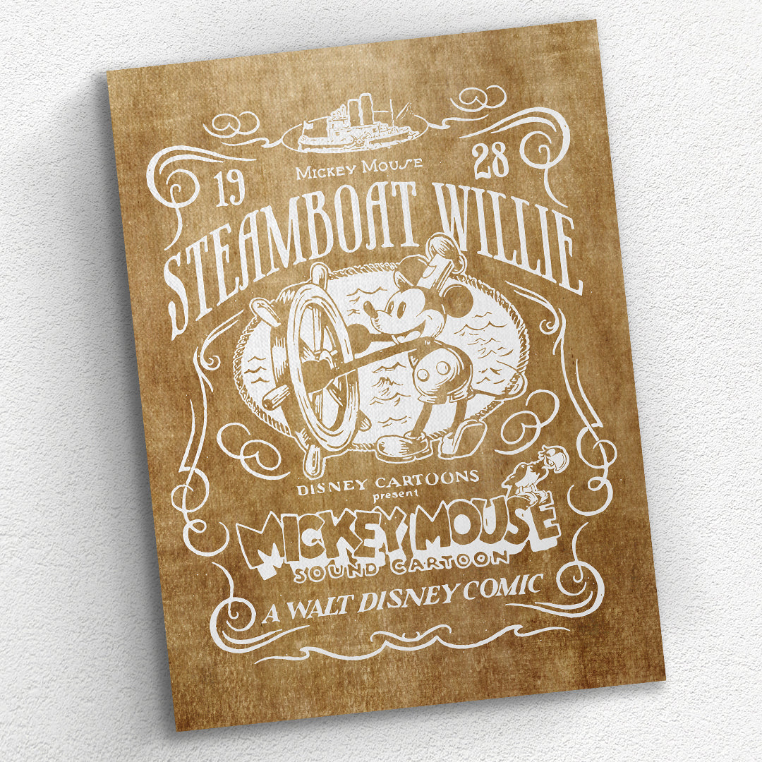 Steamboat Willie Rugged Premium Canvas