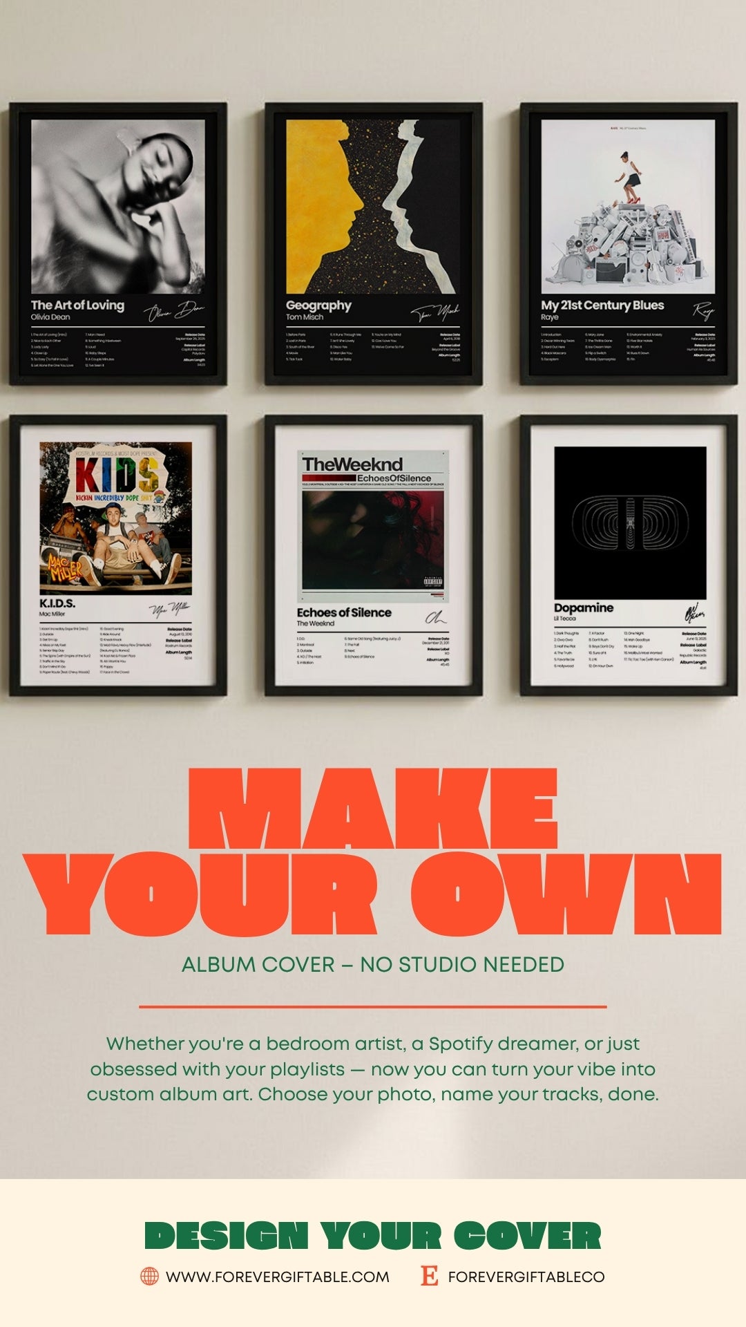 Custom Album Premium Poster