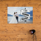 Wedding Couple Photo with Vintage Street Sign Personalized Premium Canvas