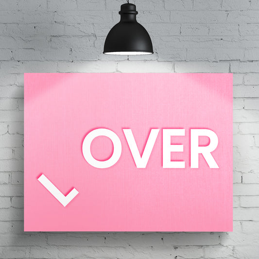 L(ove is) over Premium Canvas