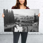 Black and White Mountain Range Multi-Names Personalized Premium Canvas