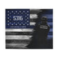 Thin Blue Line Personalized Blanket