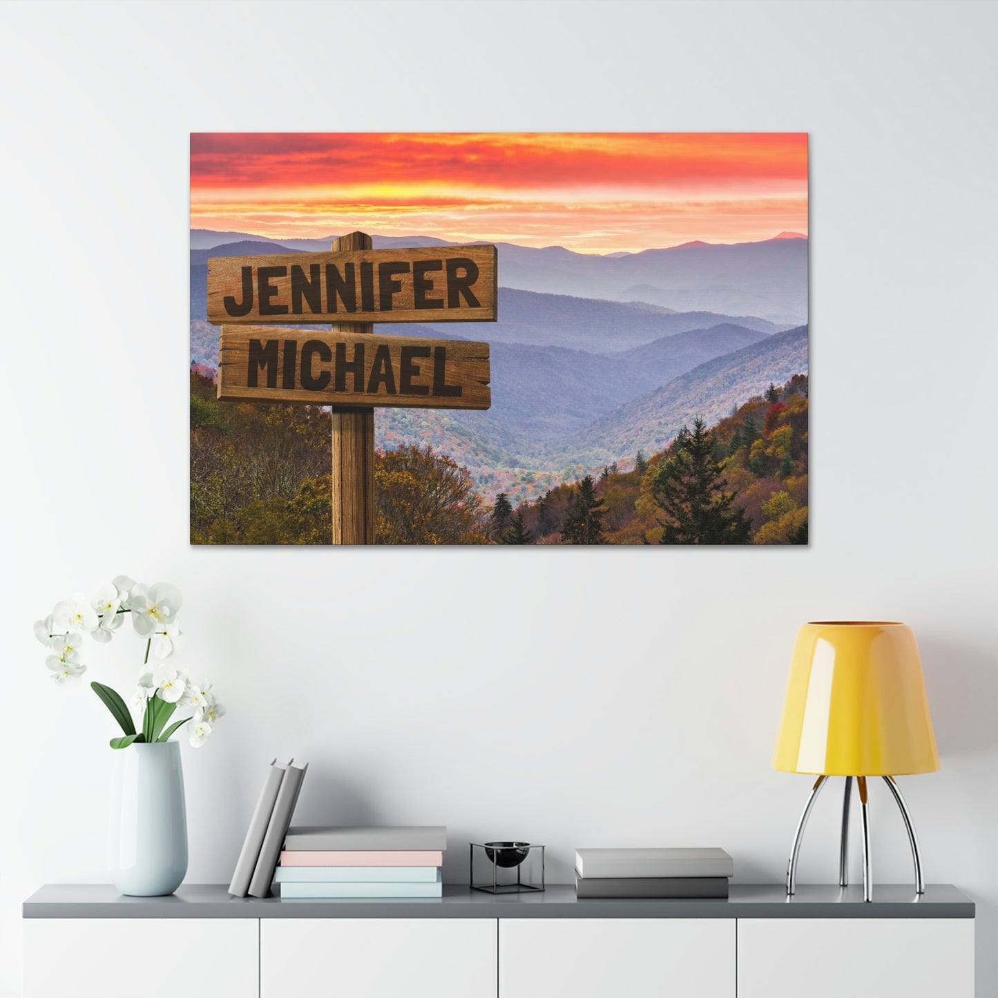 Smoky Mountains Multi-Names Personalized Premium Canvas