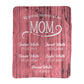 My Greatest Blessings Call Me Mom Rustic Personalized Blanket