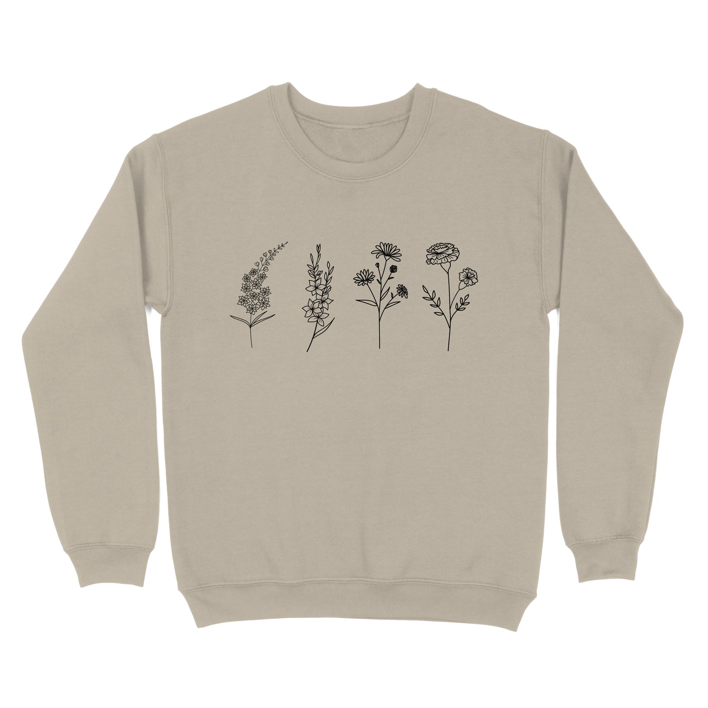 Personalize Birth Month Flower Premium Sweatshirt