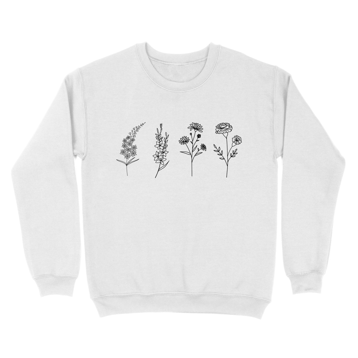 Personalize Birth Month Flower Premium Sweatshirt