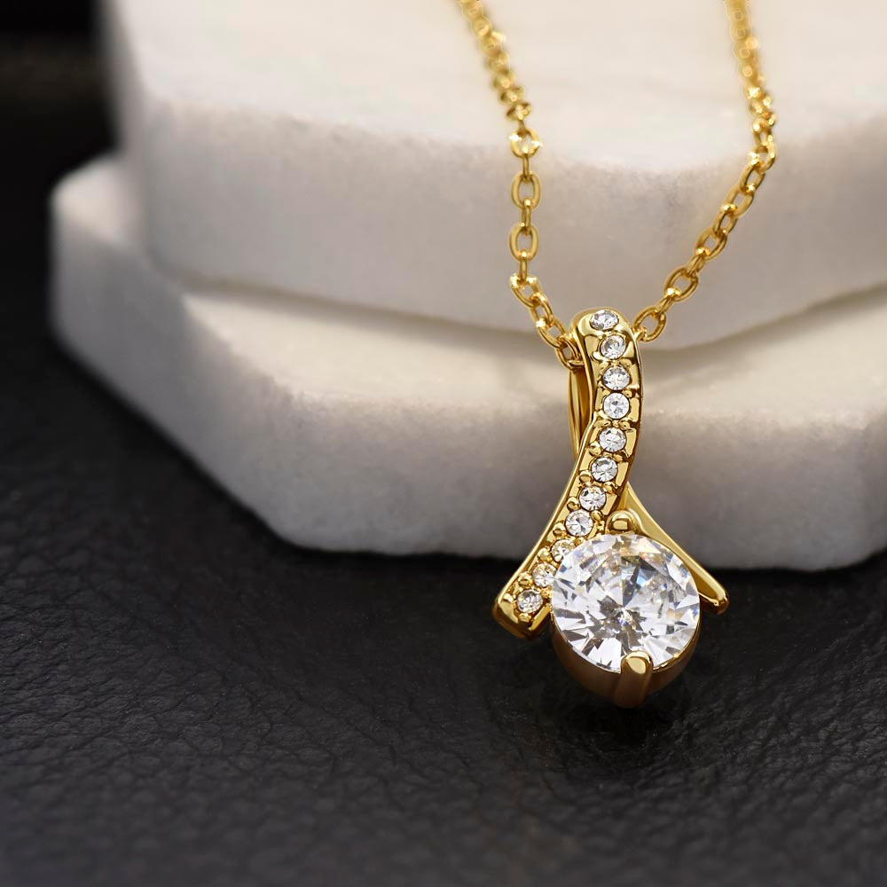 Sentimental Mother In Law Wedding Gift From Bride - Mother of the Groom Necklace - Future Mother in Law Wedding Gift - Alluring Beauty Necklace
