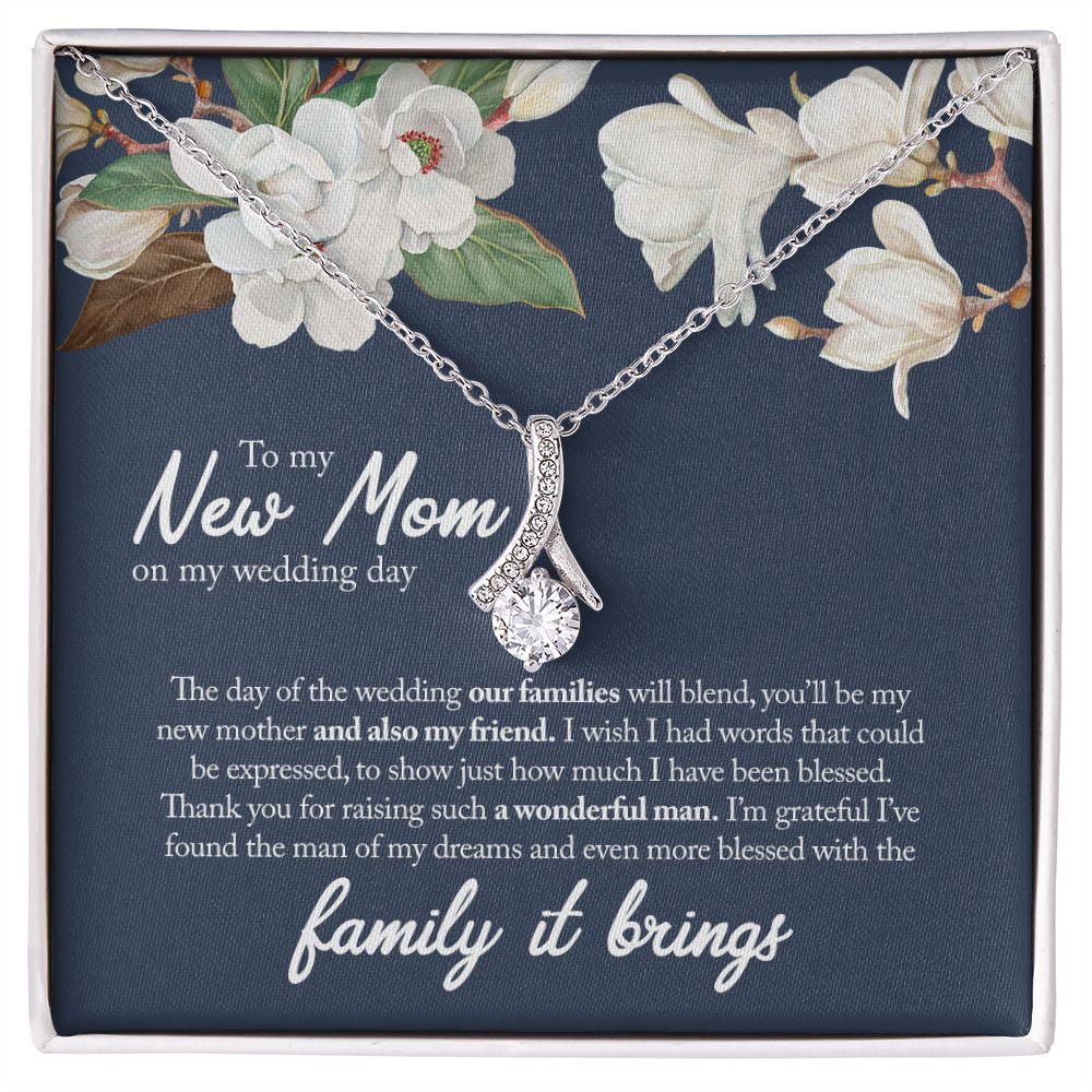Sentimental Mother In Law Wedding Gift From Bride - Mother of the Groom Necklace - Future Mother in Law Wedding Gift - Alluring Beauty Necklace