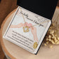 I'm Lucky Because I Have You - Love Knot Necklace