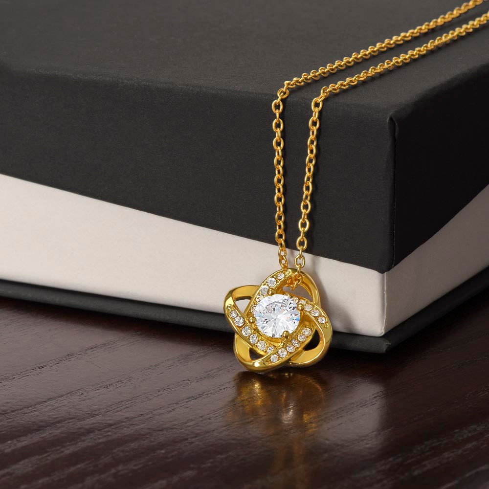 To My Granddaughter (Viking) - Love Knot Necklace