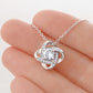 To My Granddaughter (Viking) - Love Knot Necklace