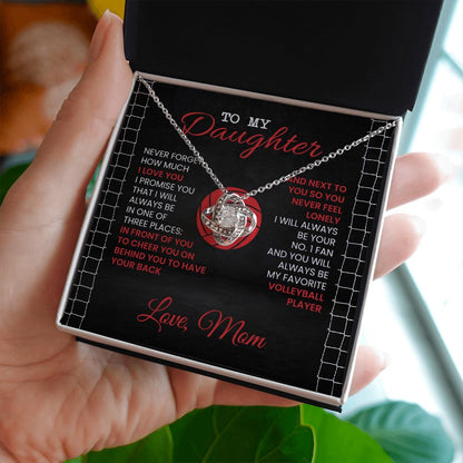 Volleyball Daughter - Love Knot Necklace