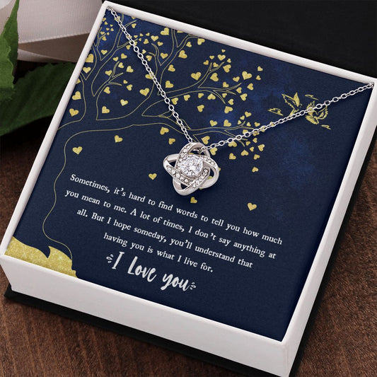 What I Live For - Love Knot Necklace