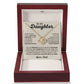To My Daughter, Love You For The Rest Of Mine - Love Dad - Love Knot Necklace