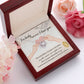 I'm Lucky Because I Have You - Love Knot Necklace