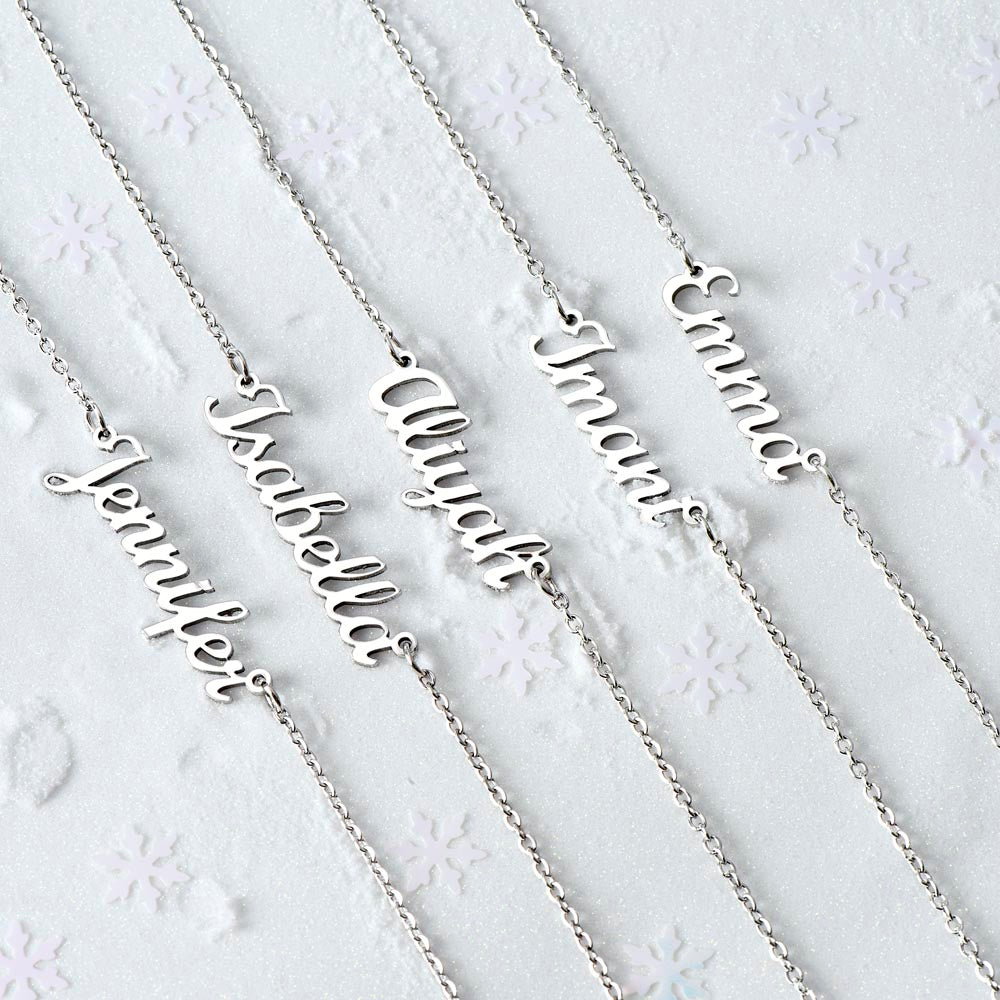 See You Smile - Custom Name Necklace