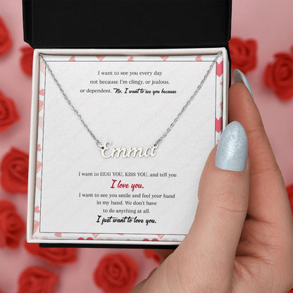 See You Smile - Custom Name Necklace