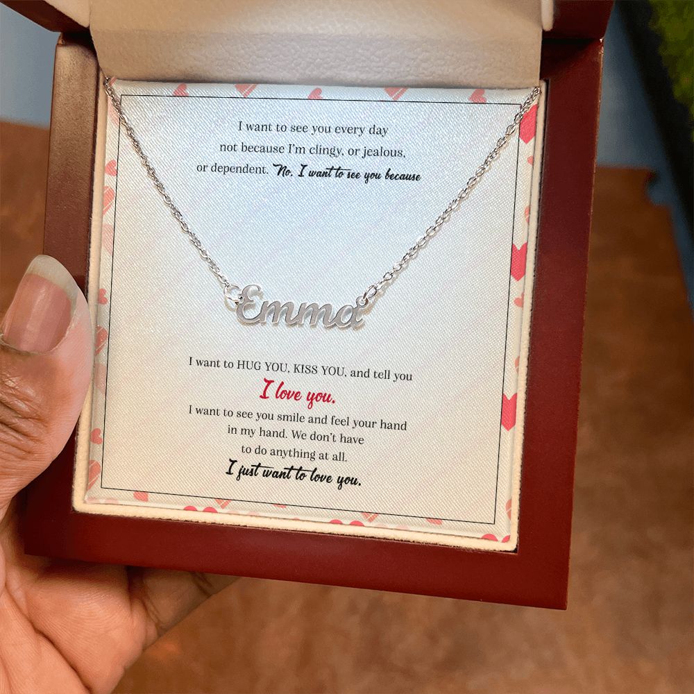 See You Smile - Custom Name Necklace