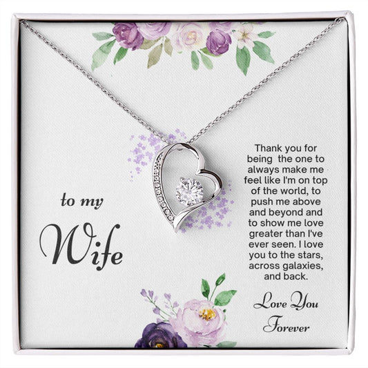 To My Wife - Forever Mine, Forever Yours - Forever Love Necklace