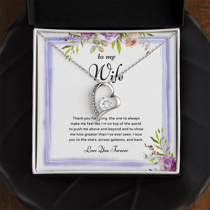 To My Wife - Endless Love, Enduring Affection - Forever Love Necklace