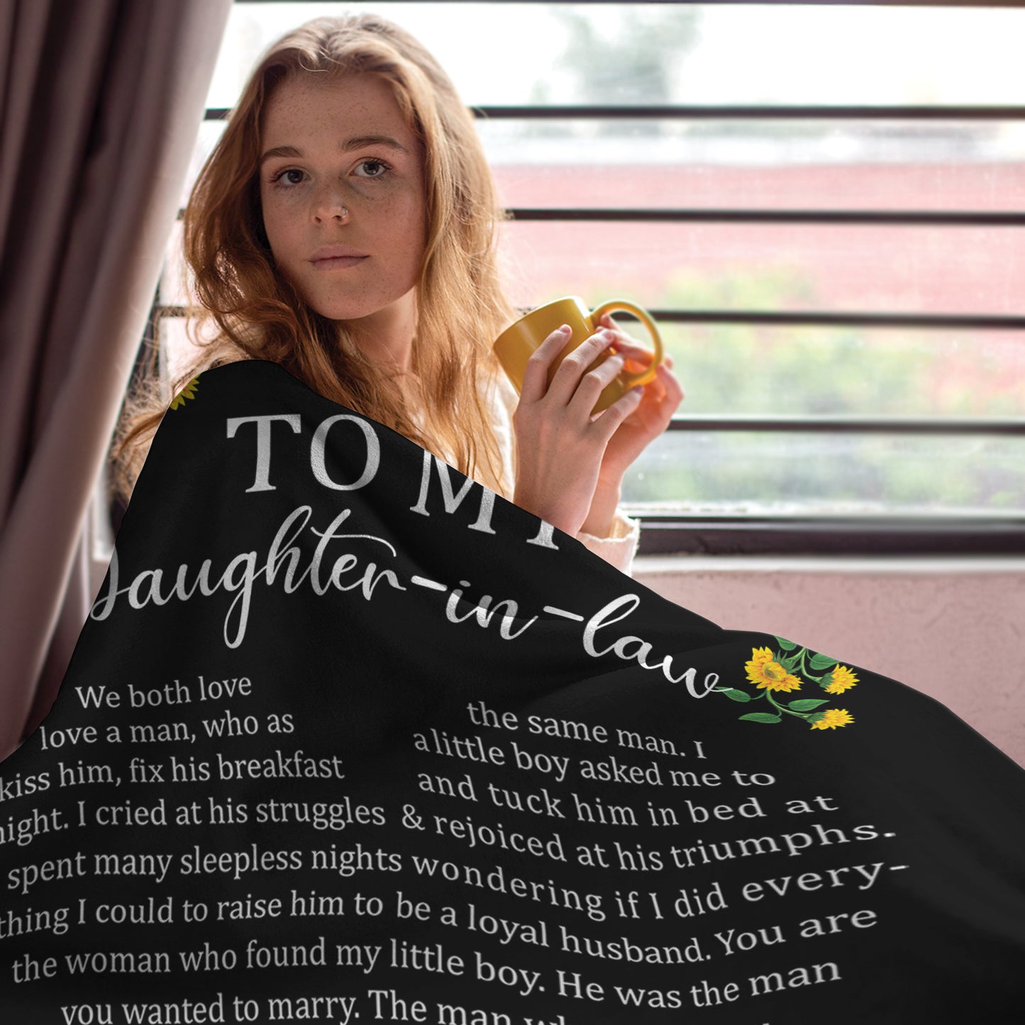 Daughter In Law Sunflower Blanket