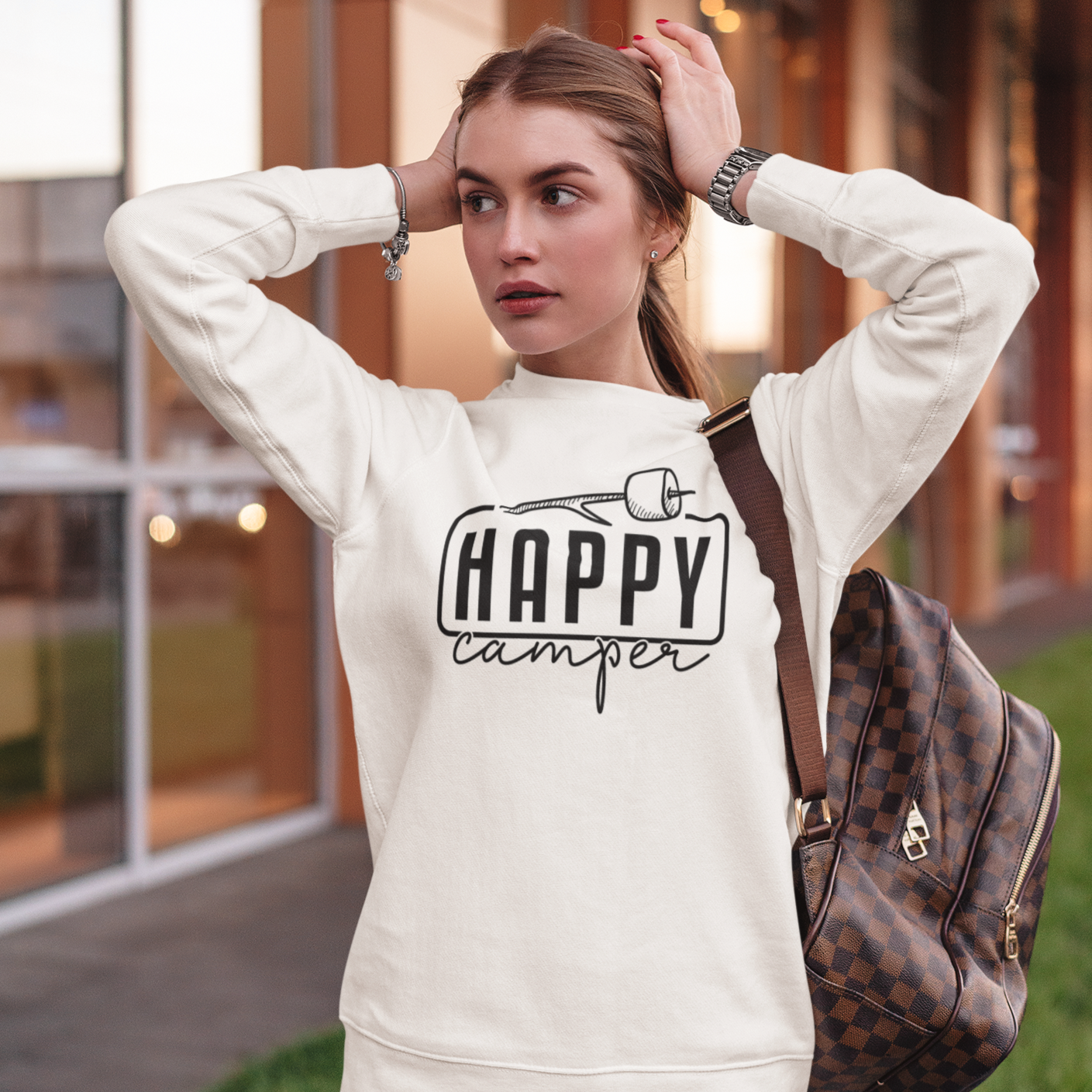 Happy Camper Premium Sweatshirt