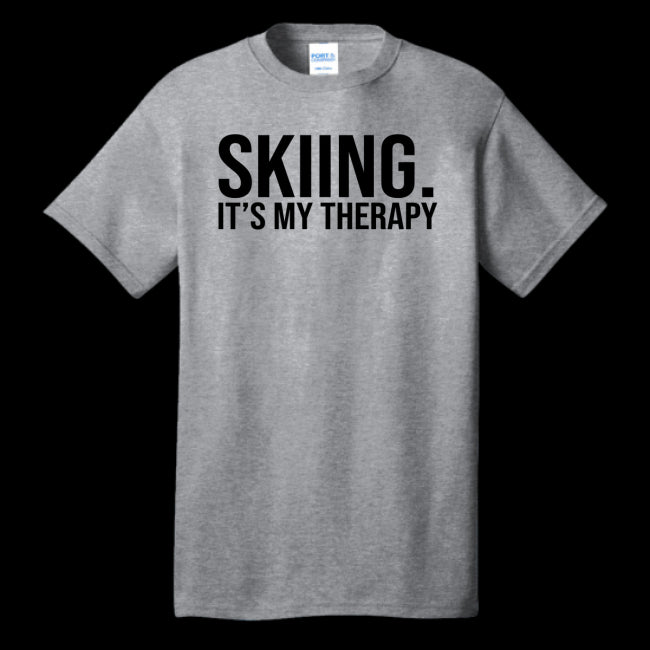 Skiing It's My Therapy T-Shirt