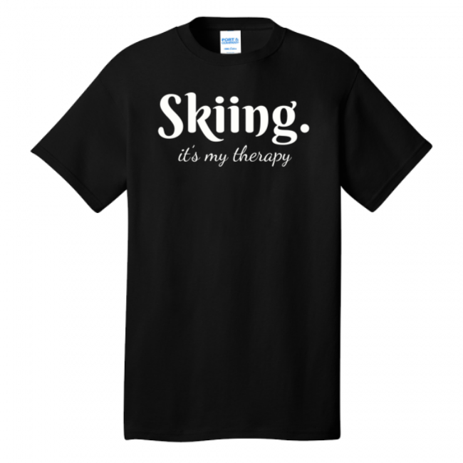 Skiing It's My Therapy T-Shirt (Alternative)