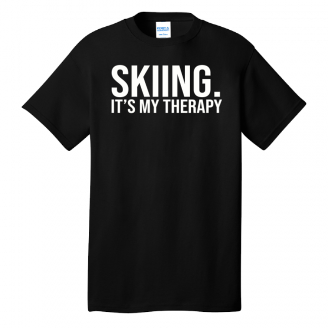 Skiing It's My Therapy T-Shirt