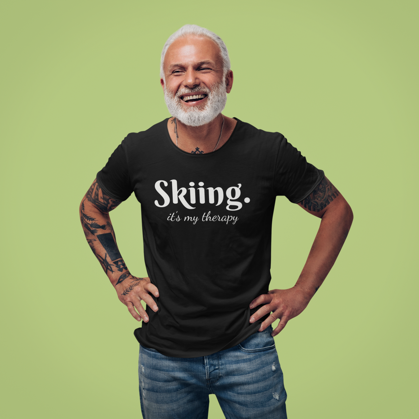 Skiing It's My Therapy T-Shirt (Alternative)